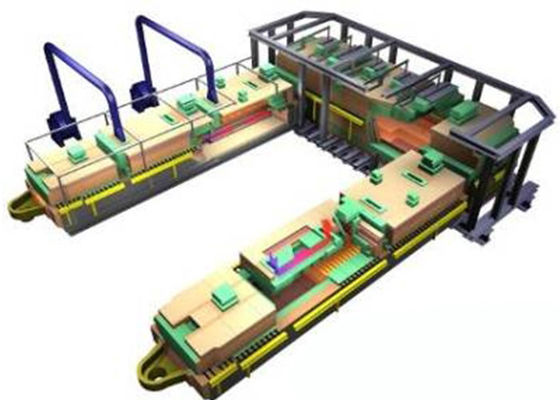 50 टीपीडी ग्लास पिघलने की भट्ठी उन्नत ऊर्जा बचत डिजाइन के साथ अंत में आग भट्ठी
