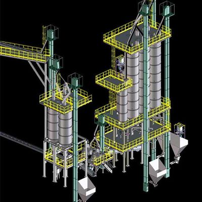 खरीदें स्वचालित कंटेनर 380V 120tpd ग्लास बैच प्लांट online manufacture