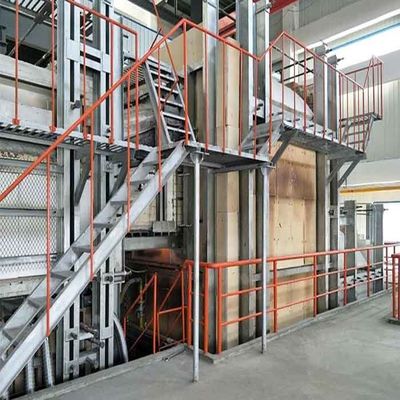 खरीदें Customized 380V End Fired Furnace Refractory Material Glass Furnace With Natural Gas Burner online manufacture