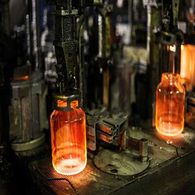 खरीदें कस्टम आकार कंटेनर ग्लास उत्पादन लाइन 380V बोतल बनाने की मशीन online manufacture